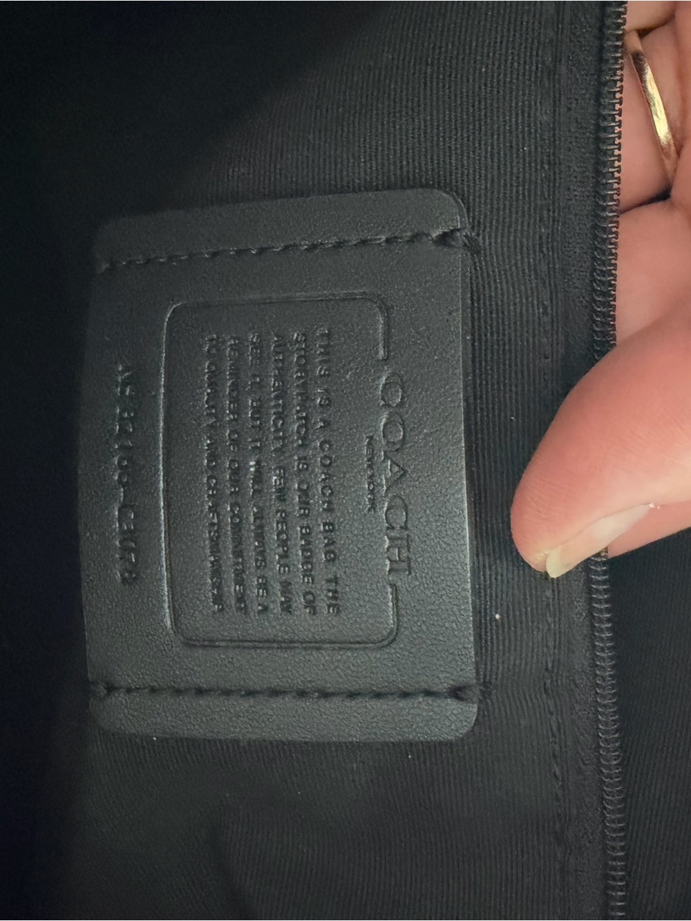 Coach Dempsey Tote Black Pebble leather - Picture 4 of 4
